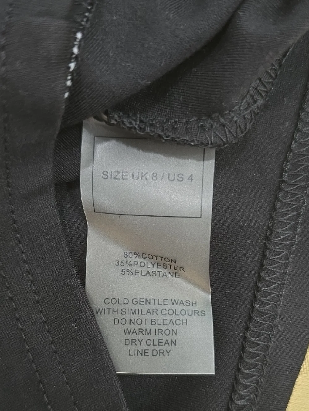 Manière De Voir (MDV) Black Reflective Piped Racer Crop Top UK 8 (US 4) - Picture 12 of 13